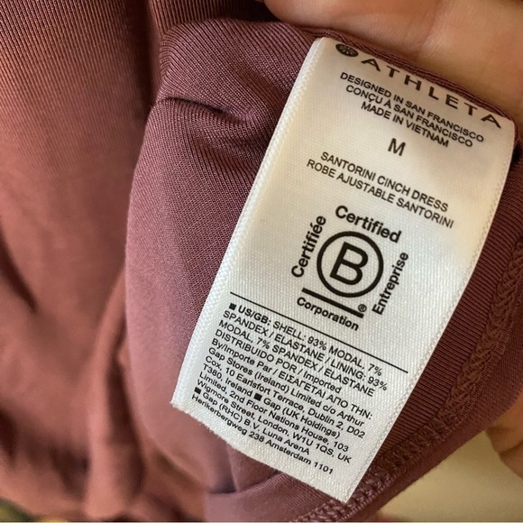 Athleta Santorini Cinch Dress In Tawny Rose - Picture 9 of 12